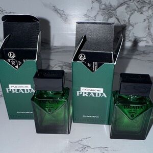 NWT Prada Paradigme edp duo
0.23oz x 2 
Never used 
Still in box 
100% authentic